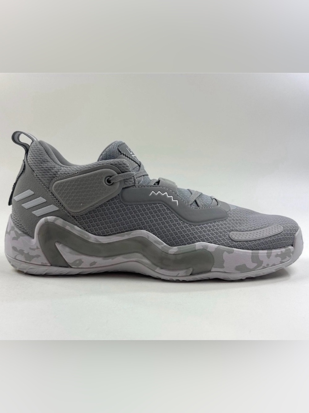 Adidas D.O.N. Issue 3 Mens Size 14 Shoes Gray White Basketball Athletic H67723